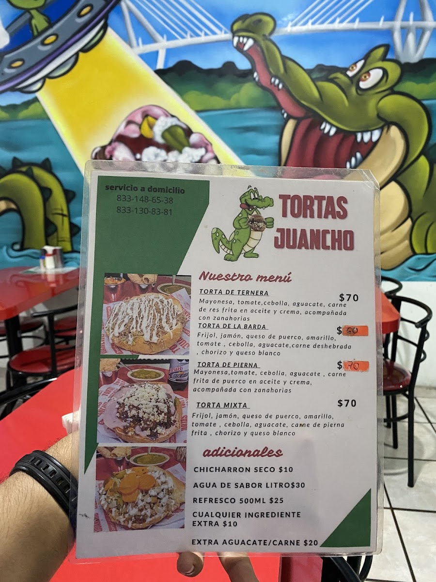 Tortas Juancho Menu - Image 1